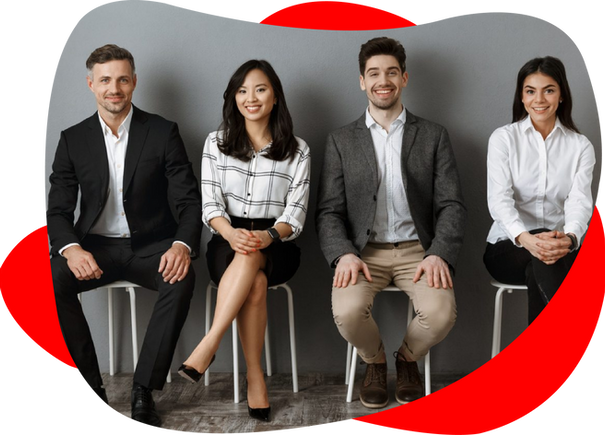 A diverse team of professionals